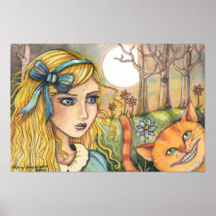 Alice no poster do país das maravilhas por Molly