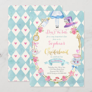 Alice No Sozinho Aniversário do Dia do Convite à F