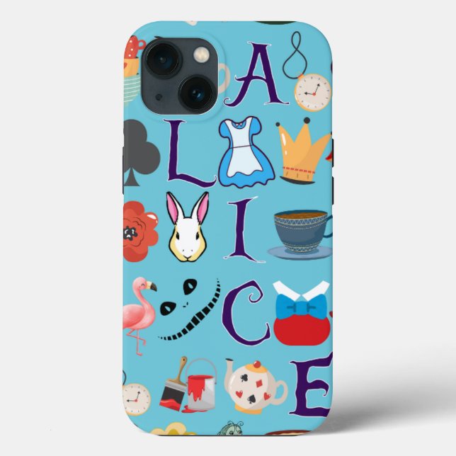 Alice no Wonderland iPhone 13 case design (Verso)