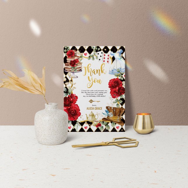 Alice Vermelha no Cartões de agradecimentos de ani (Criador carregado)