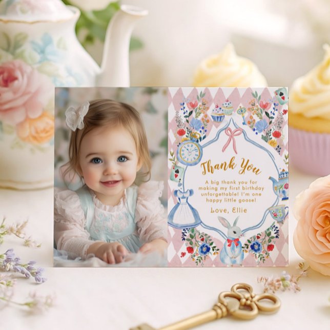 Alice Whimsical em Onederland Photo Cartões de agr (Criador carregado)