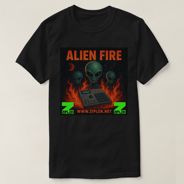 Alien Fire - T-Shirt (Frente do Design)