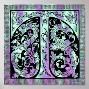 Alien Green, Dragon Poster