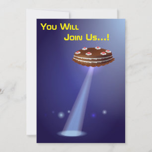 Alienígena Abdução Bolo Convite de festas Engra