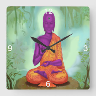 Alienígena Buda Meditação relógio