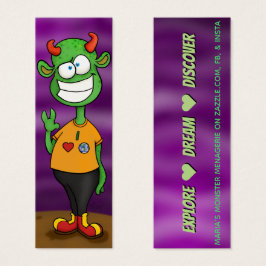 Alienígena c/aspas, cartão de felicidade