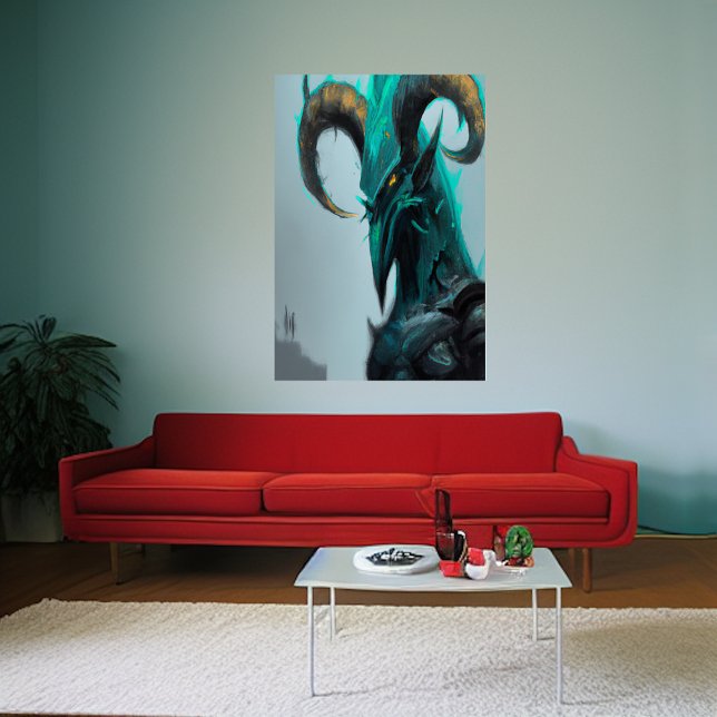 Alienígena de pássaro azul | AI Art Poster (Criador carregado)