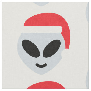 alienígena do santa claus emoji tecido