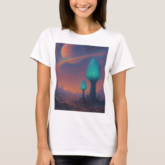Alienígena Dreamscape Glow - Camisa de Exploração  (Frente)