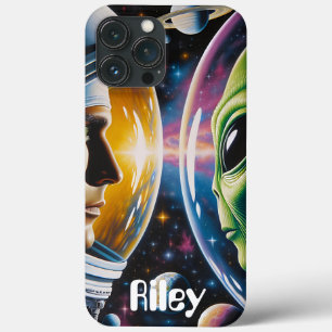 Alienígena e Astronauta no Espaço Personalizado