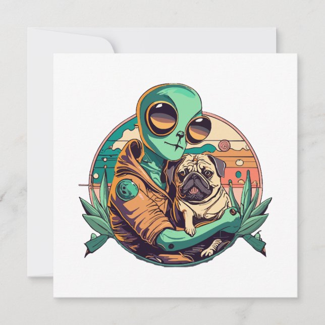Alienígena e Pug (Frente)