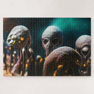 Alienígena espacial Quebra-cabeça de serra