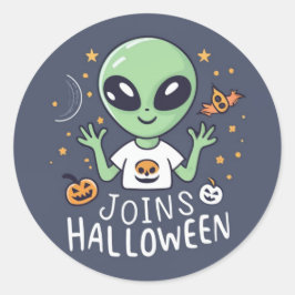 Alienígena junta-se ao adesivo do Halloween