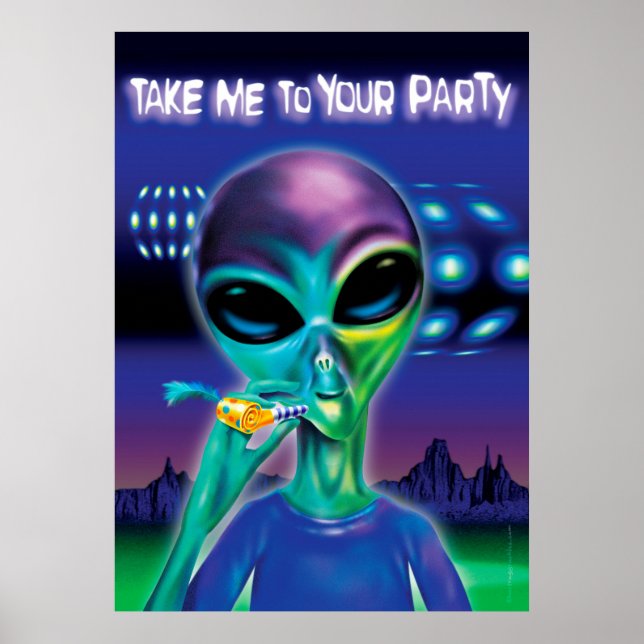 Alienígena leve-me para a sua poster de 28"x20" (Frente)