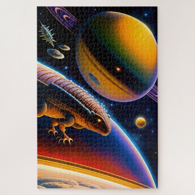 Alienígena mundos 1014 peça Jigsera Quebra-cabeça (Vertical)