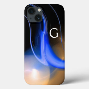 ALIENÍGENA PÉROL / ABSTRATO BRANCO AZUL NEGRO Mono