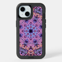 Alienígena Psicodélico Roxo Caleidoscópico Mandala
