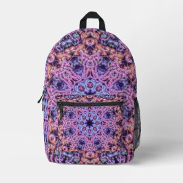 Alienígena Psicodélico Roxo Caleidoscópico Mandala