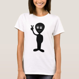 ALIENÍGENA SINAL DE PAZ UFO T-SHIRTS