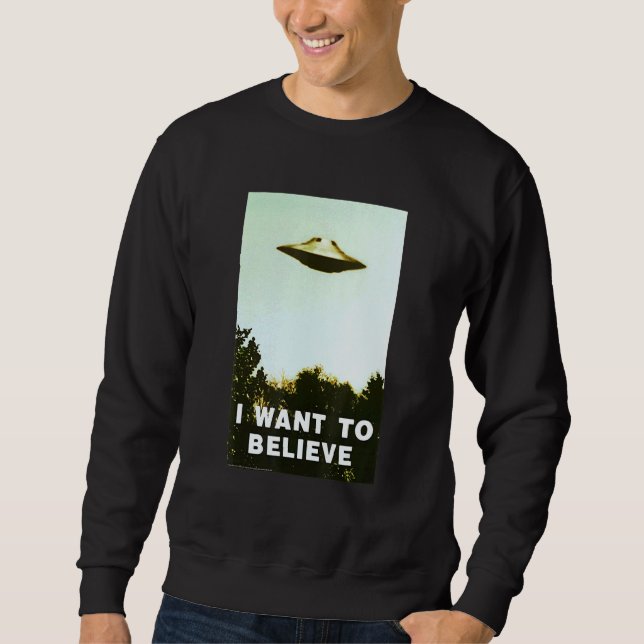 Alienígena Ufo Camisa De Caçador Eu Quero Acredita (Frente)