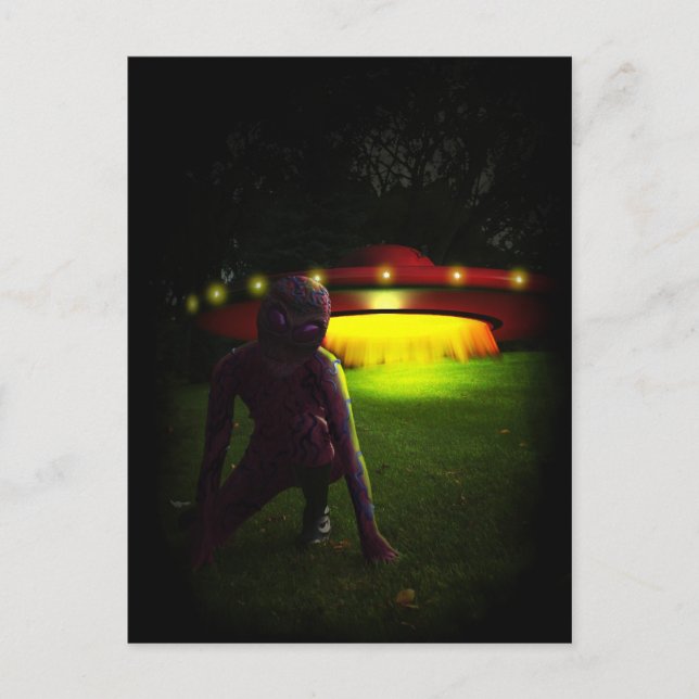 Aliens lançaram cartão postal (Frente)