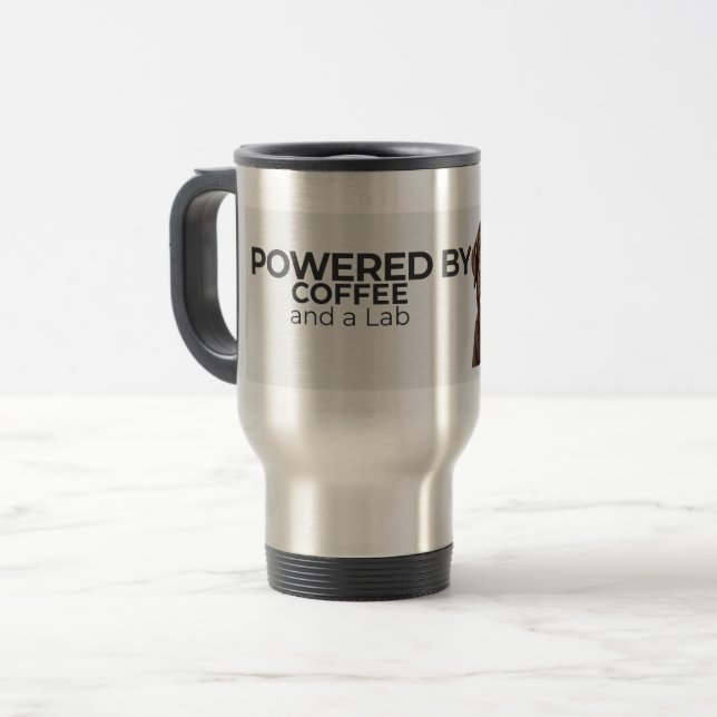 Alimentado por Café e um Lab Caneca de Viagem de A (Frente Esquerda)