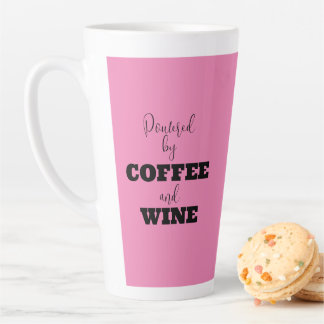 ALIMENTADO POR CAFÉ E VINHO Caneca de Latte
