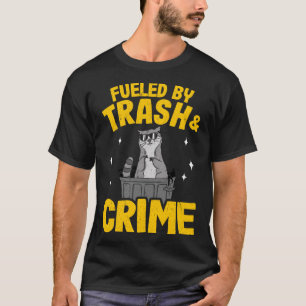 Alimentado Por Lixo E Crime Funny Raccoon Pullover