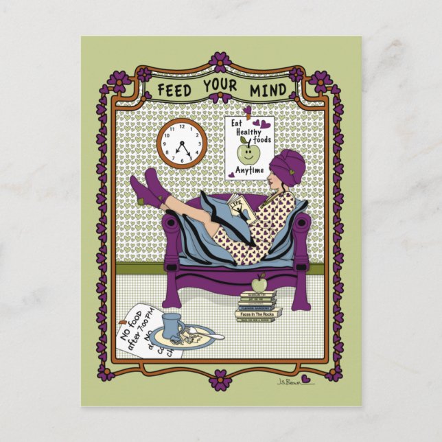ALIMENTE A SUA MENTE_A_ CARTÃO POSTAL (Frente)