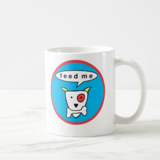 "Alimente-me" a caneca do cão