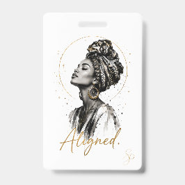 Alinhado. Crachá Edição Especial | Boho Art 