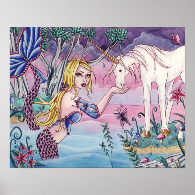 Aliya - Sereia e Poster Unicorn (Frente)
