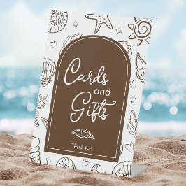 All I Sea is Love Brown Seashells Cards and Gifts 