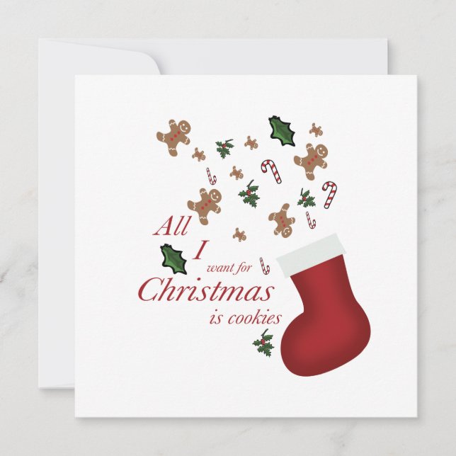 all i wanted for christmas is cookie (Frente)