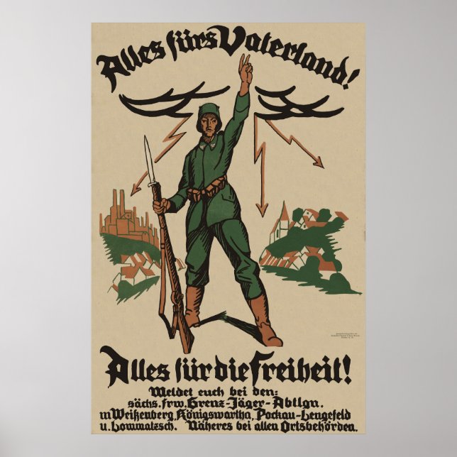 Alles Fürs Vaterland! Poster WW1 (Frente)