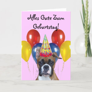 Alles Gute Zum Geburtstag! Cartão do pugilista do
