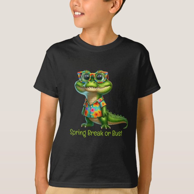 Alligador em Camisa Tropical (Frente)