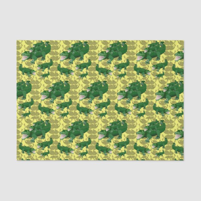 Alligadores de papel para tecidos decorativos (Frente )