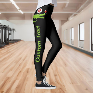 Alligator em Leggings de Amor