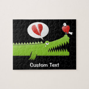 Alligator in Love Jigsee Quebra-cabeça