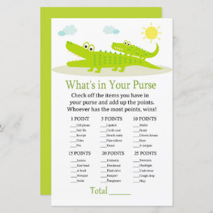 Alligator O que há no seu chá de fraldas de jogo