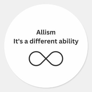 Allism... é um adesivo de habilidade diferente.