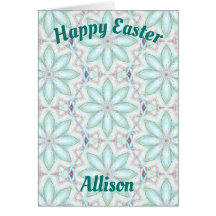 ALLISON ~ Padrão personalizado do cartão de Páscoa