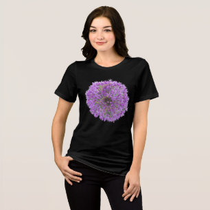 Allium Purple Round Flower App. Camiseta