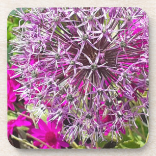Allium & Summer Flowers Porta copos de plástico