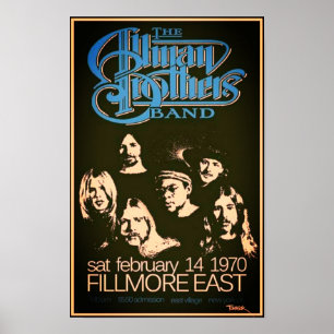 Allman Brothers Banda Concert Poster