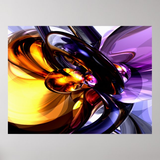 Alluring Abstrato Poster (Frente)