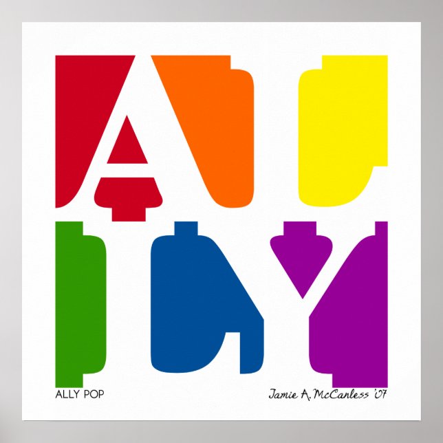 ALLY Pop Poster (branco) (Frente)