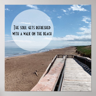 Alma de Passeio de Praia Refrescando Poster