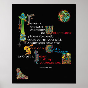 Alma de um poster celta do guerreiro